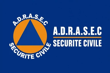 Logo de l'ADRASEC, sécurité civile