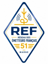 Logo du REF 51, Réseau des Émetteurs Français, Marne